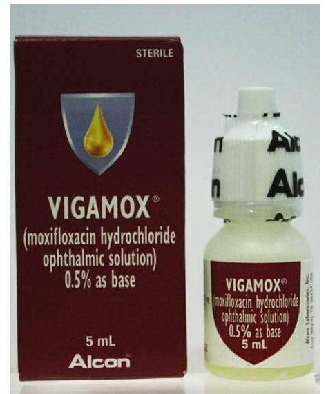 what are generic names for vigamox eye drops